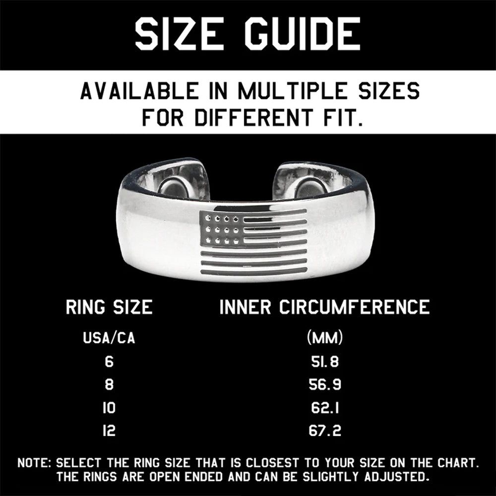 United We Stand Magnetic Bracelet and Ring Set