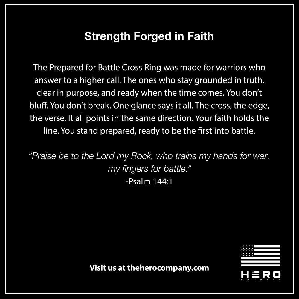 The Hero Company's Prepared for Battle Cross Ring : Helps Pair Veterans With A Service Dog Or Shelter Dog