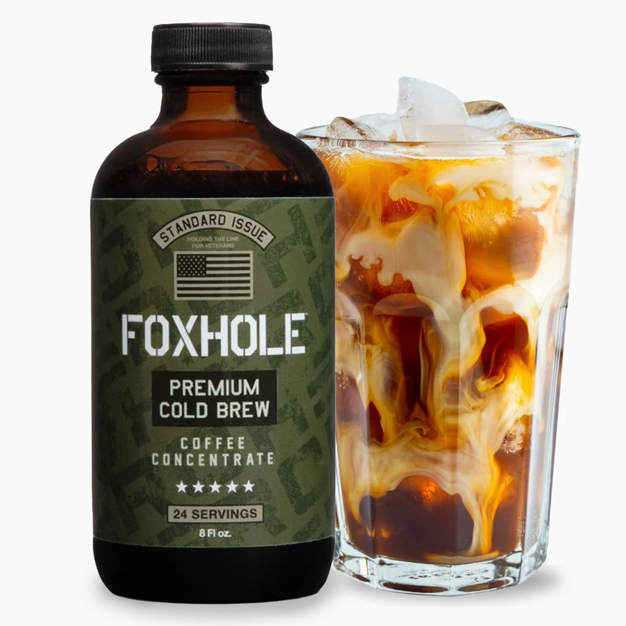 Special Offer- Foxhole Coffee Concentrate - Cold Brew Coffee, Perfect for Instant Iced Coffee, Cold Brewed Coffee and Hot Coffee