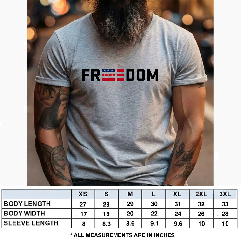 Hero Company Men's Freedom Heather Grey Tee - Helps Pair Veterans With A Service Dog or Shelter Dog