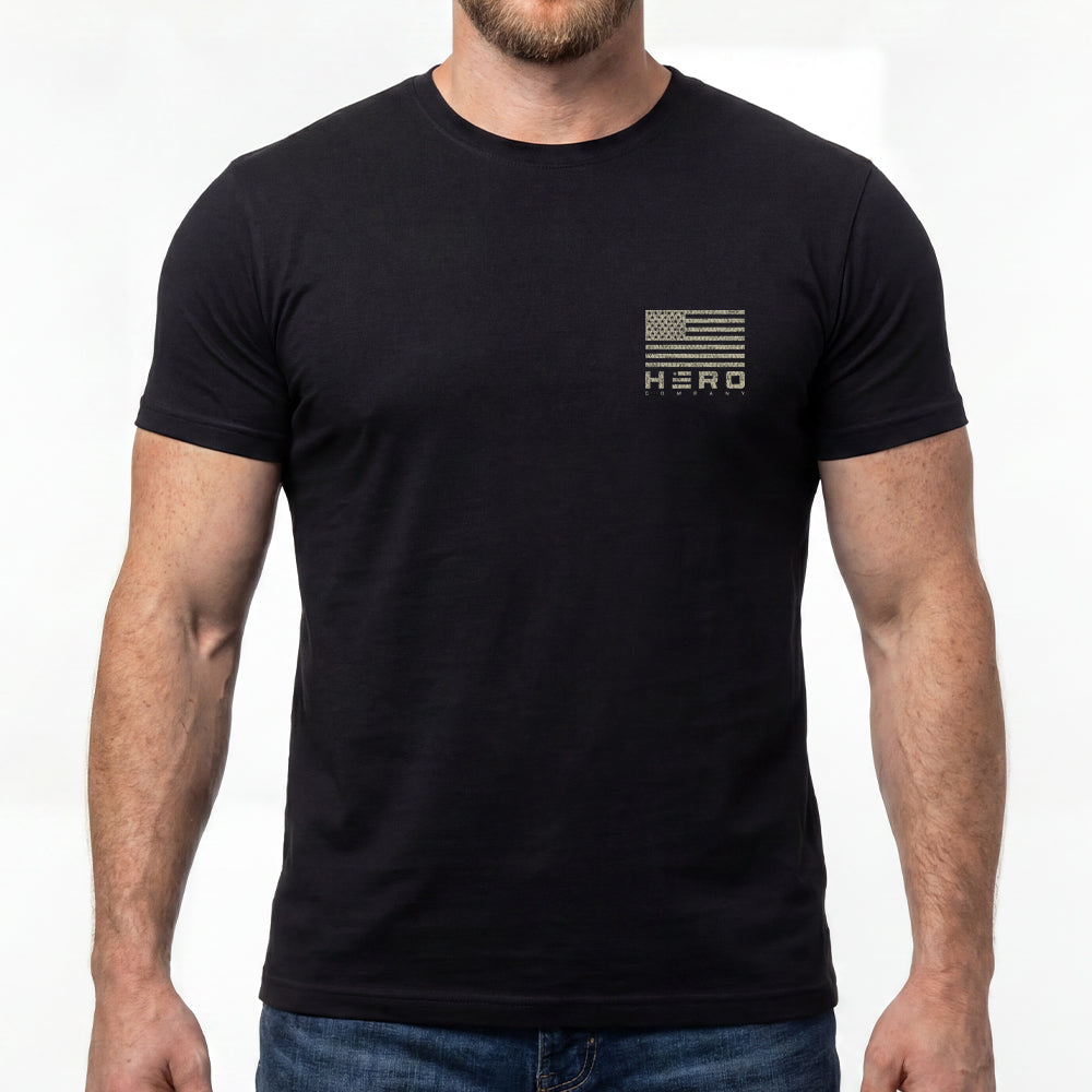 Freedom Faith Family Honor Black Tee