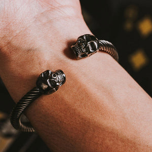 Limited Time Offer - FEAR NO EVIL Bracelet Set - Fear No Evil and Valhalla Warrior Morse Code Bracelet