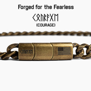 Viking Courage Cuban Link Necklace: Helps Pair Veterans With A Service Dog Or Shelter Dog