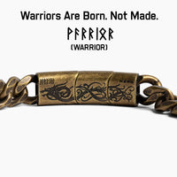 Buy Bracelet, Get Matching Necklace for 50% OFF: Viking Courage Cuban Link Bracelet and Necklace: Helps Pair Veterans With A Service Dog Or Shelter Dog