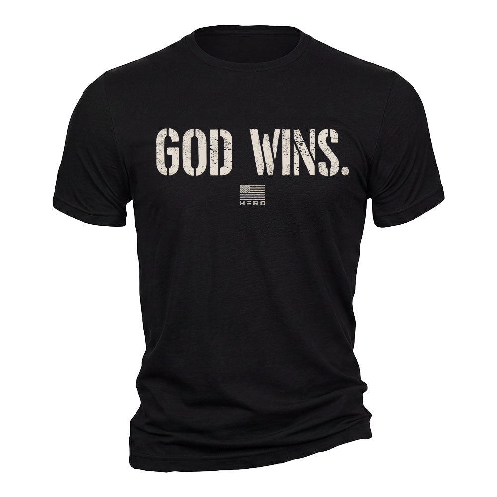God Wins Black Tee