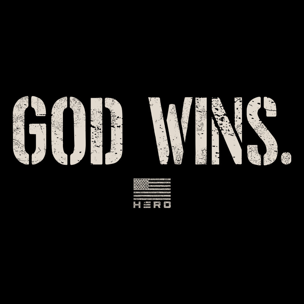 God Wins Black Tee