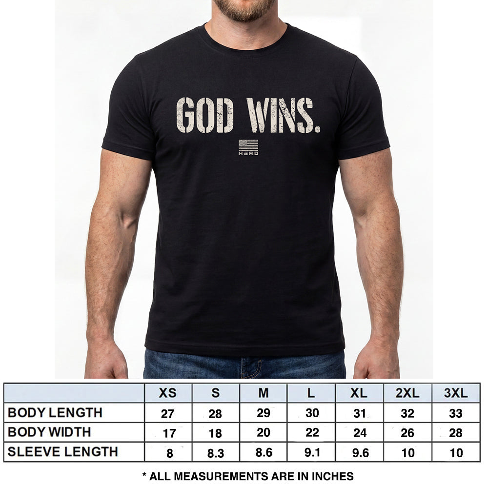 God Wins Black Tee