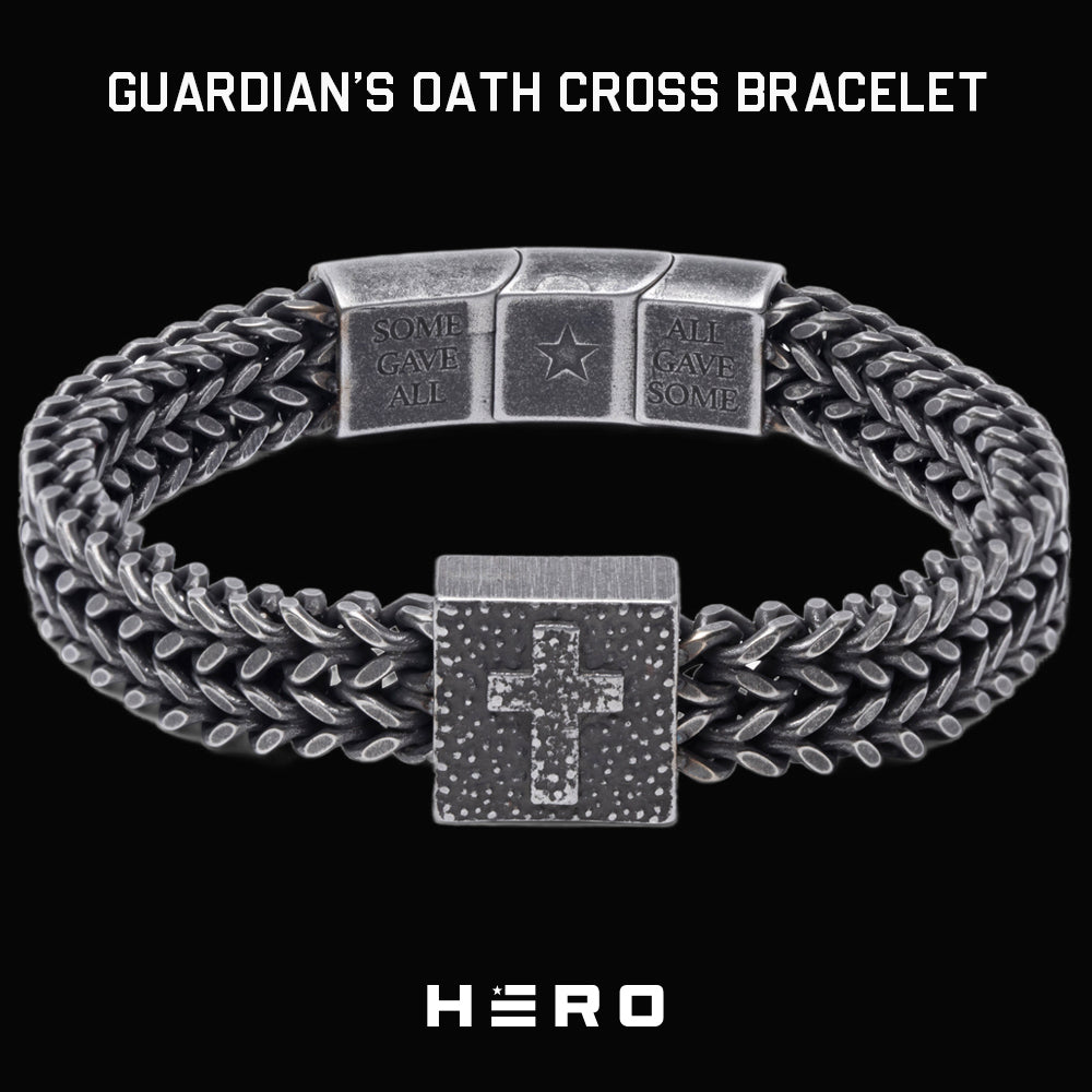 The Guardian’s Oath Cross Link Bracelet: Patrick & Decker