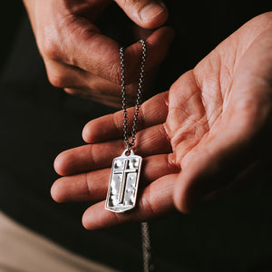 Special Offer! Lord’s Prayer Warrior Medallion Sterling Silver - Helps Pair Veterans With A Service Dog Or Shelter Dog
