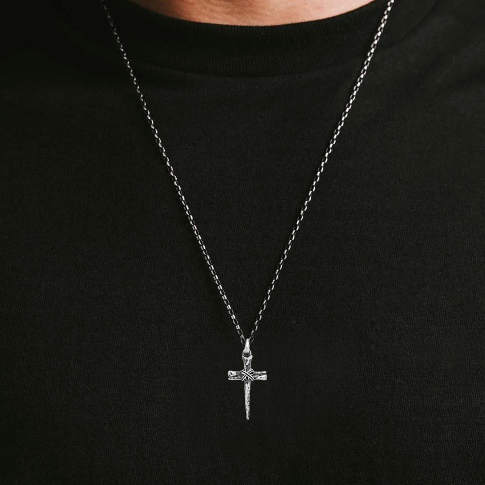 Sterling Silver 3-Bar Cross with Floral Detail - OrthodoxGifts.com