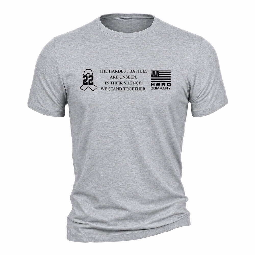 Heroes. 22 A Day. Connect Protect Heather Grey Tee
