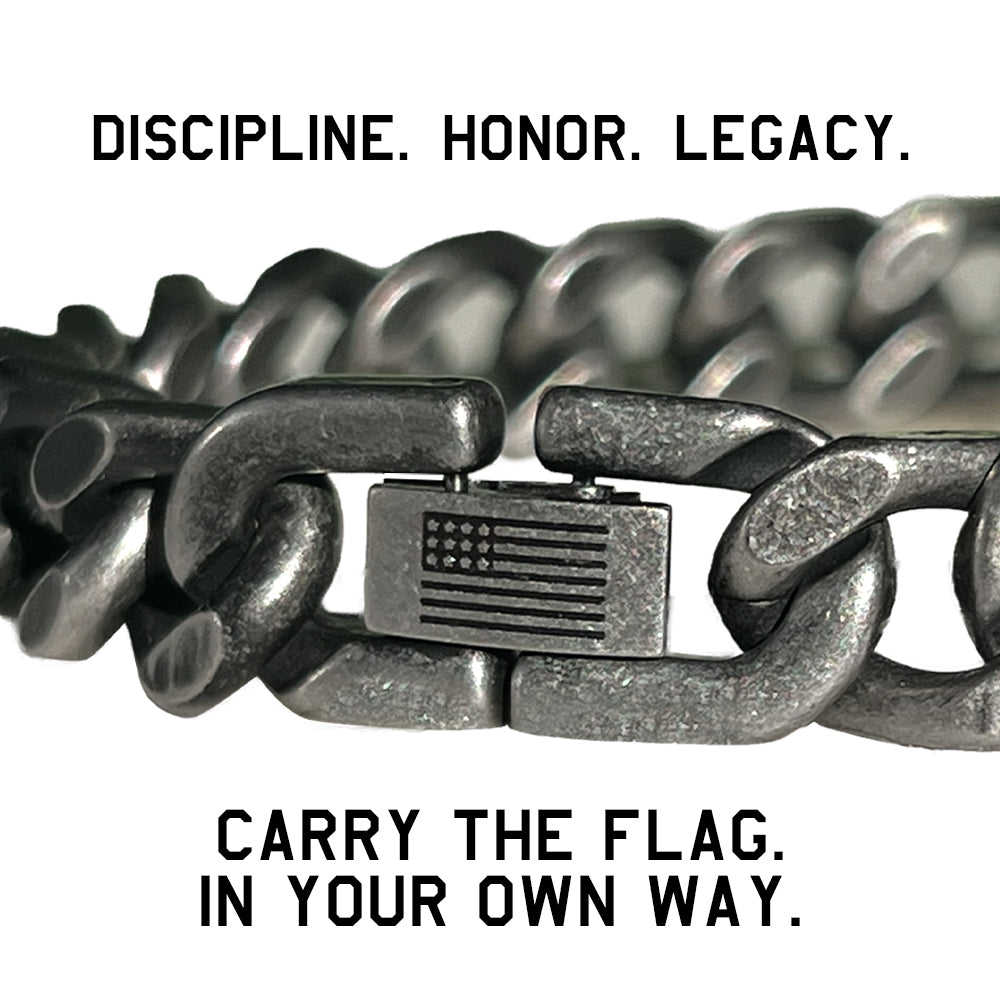 The "Ultimate Everyday Carry" Cuban Link Bracelet: Helps Pair Veterans With A Service Dog Or Shelter Dog