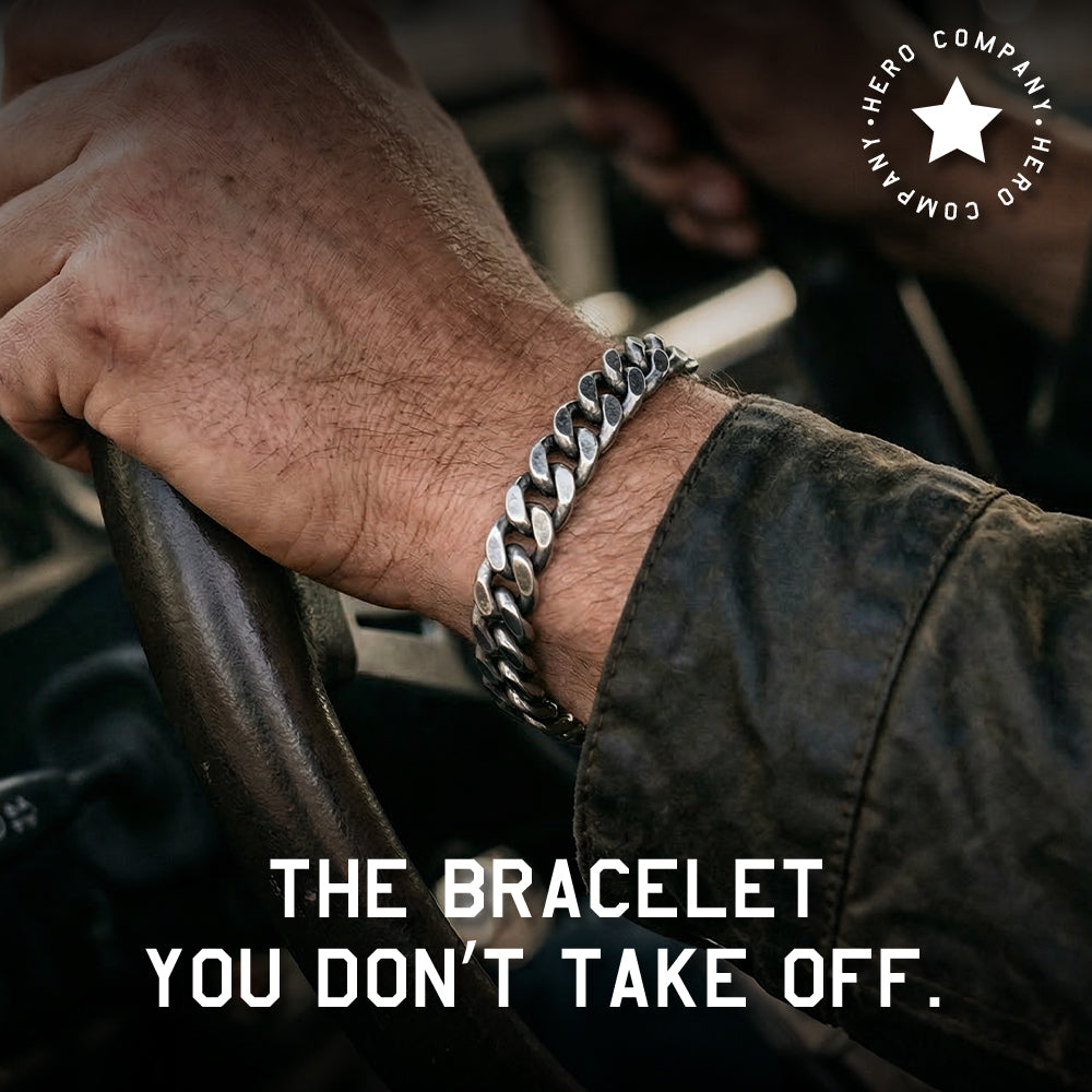 The "Ultimate Everyday Carry" Cuban Link Bracelet: Helps Pair Veterans With A Service Dog Or Shelter Dog