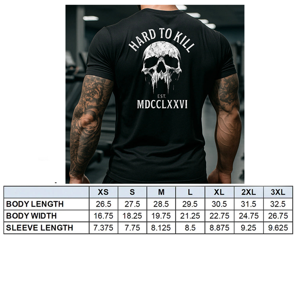 Hero Company Men's Hard To Kill Black Tee - Helps Pair Veterans With A Service Dog or Shelter Dog