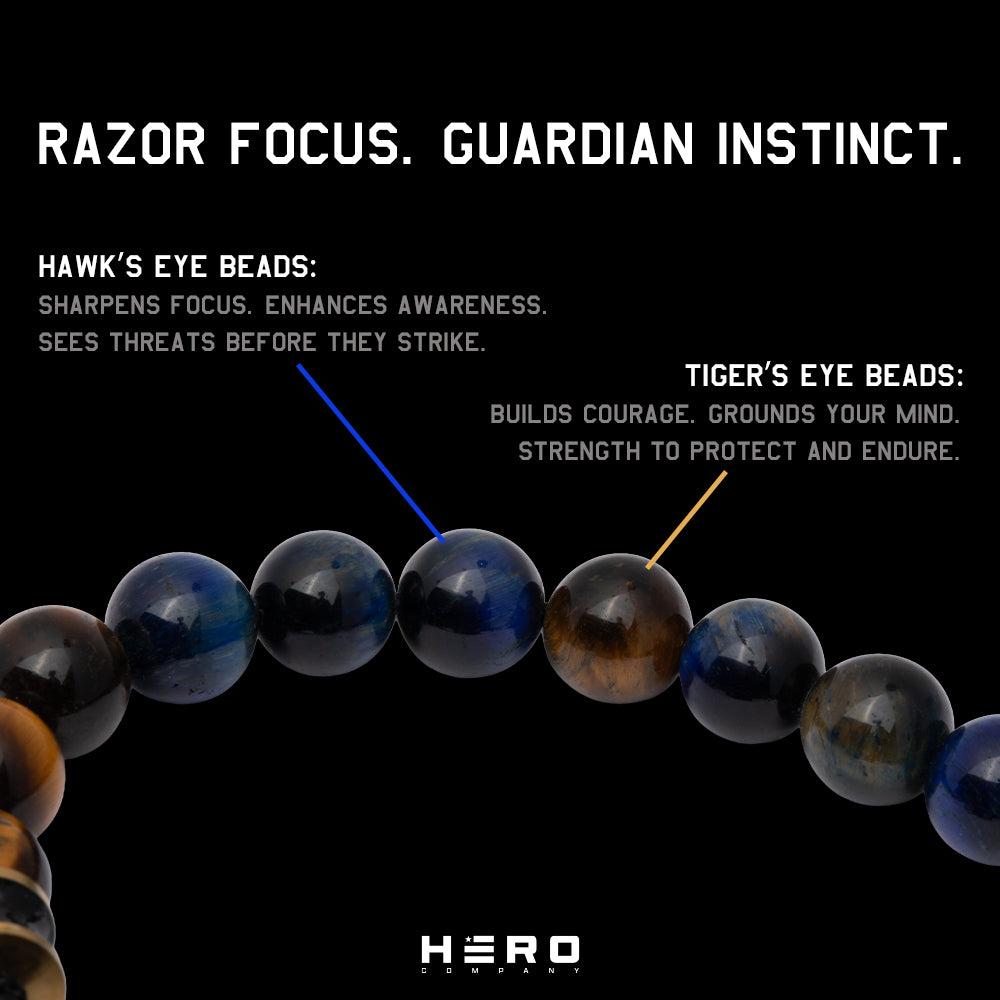 Nighthawk Tiger&#39;s Eye Bracelet: Helps Pair Veterans With A Service Dog Or Shelter Dog