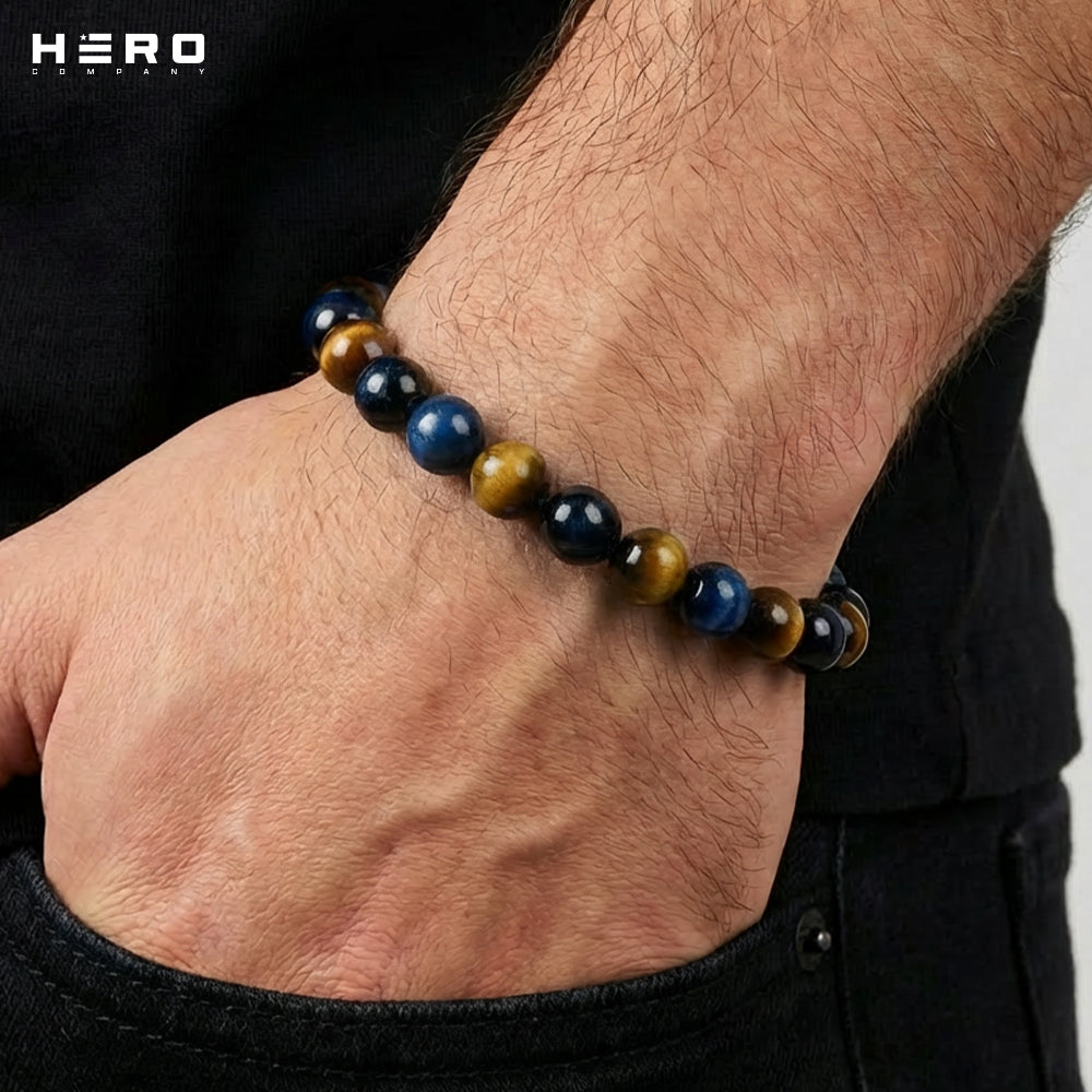 Nighthawk Tiger&#39;s Eye Bracelet: Helps Pair Veterans With A Service Dog Or Shelter Dog