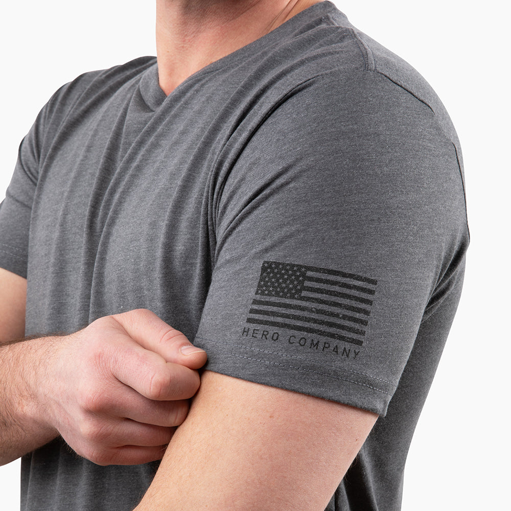 Hero Core Basics Logo T-shirt 6 Pack (Black, Military Green, Metal Grey)