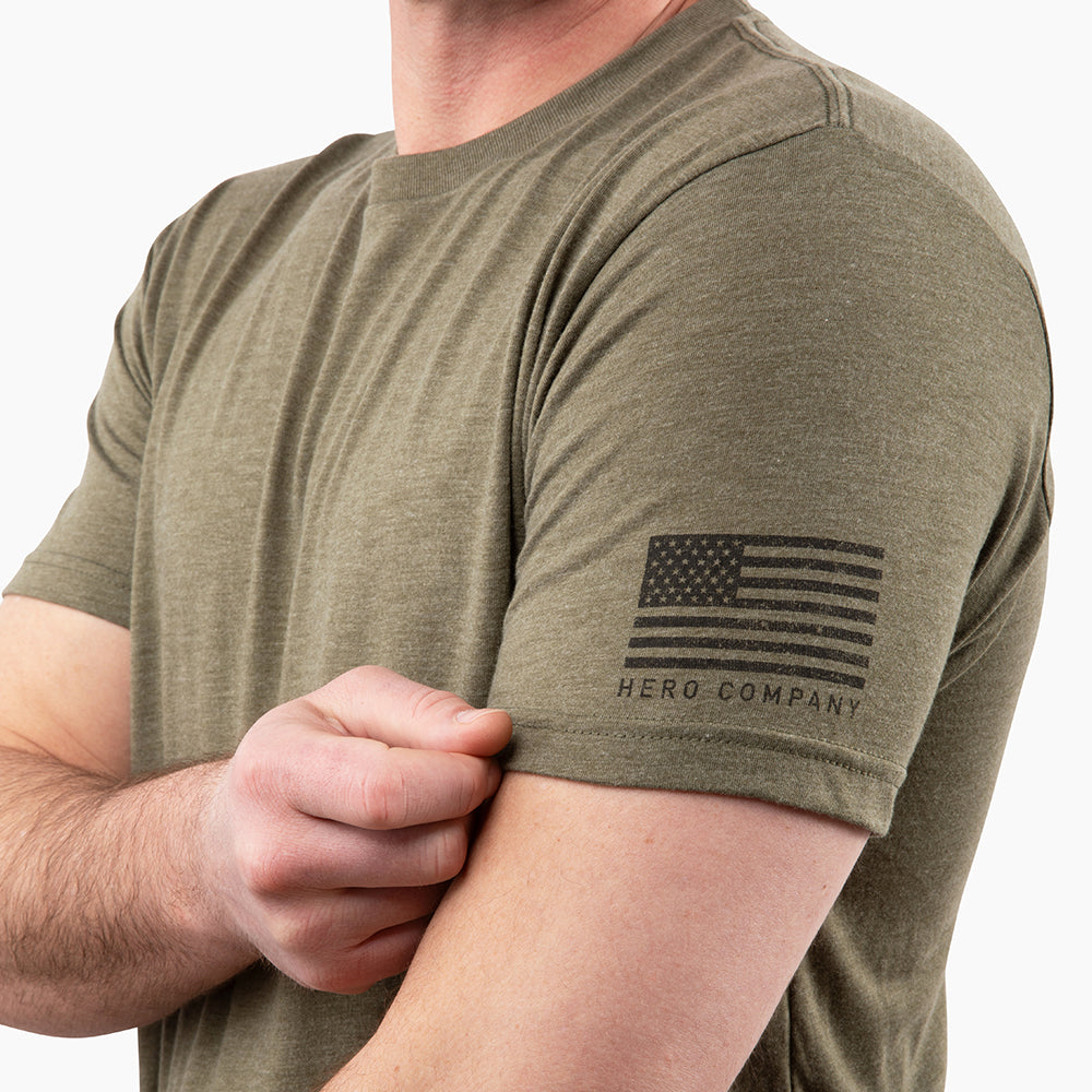 Hero Core Basics Logo T-shirt 6 Pack (Military Green)