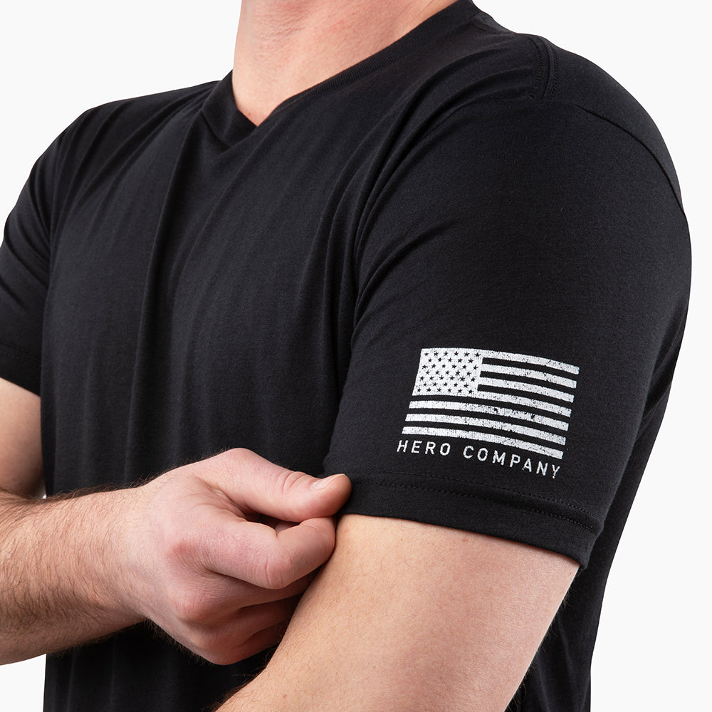 Hero Core Basics Logo T-shirt 6 Pack (Black, Military Green, Metal Grey)