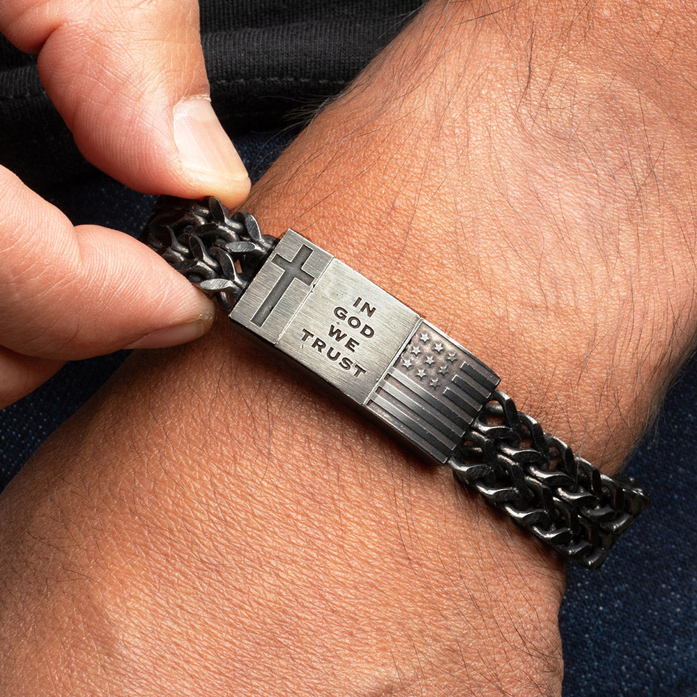 DEAL 33% OFF In God We Trust Bracelet: Helps Pair Veterans With A Service Dog Or Shelter Dog