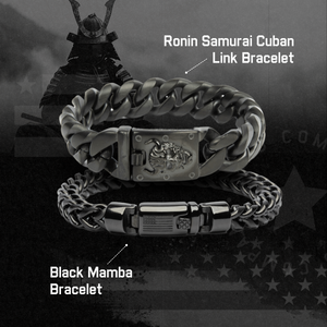 Samurai Honor-Justice & Black Mamba Bracelet Set: Helps Pair Veterans With A Service Dog Or Shelter Dog