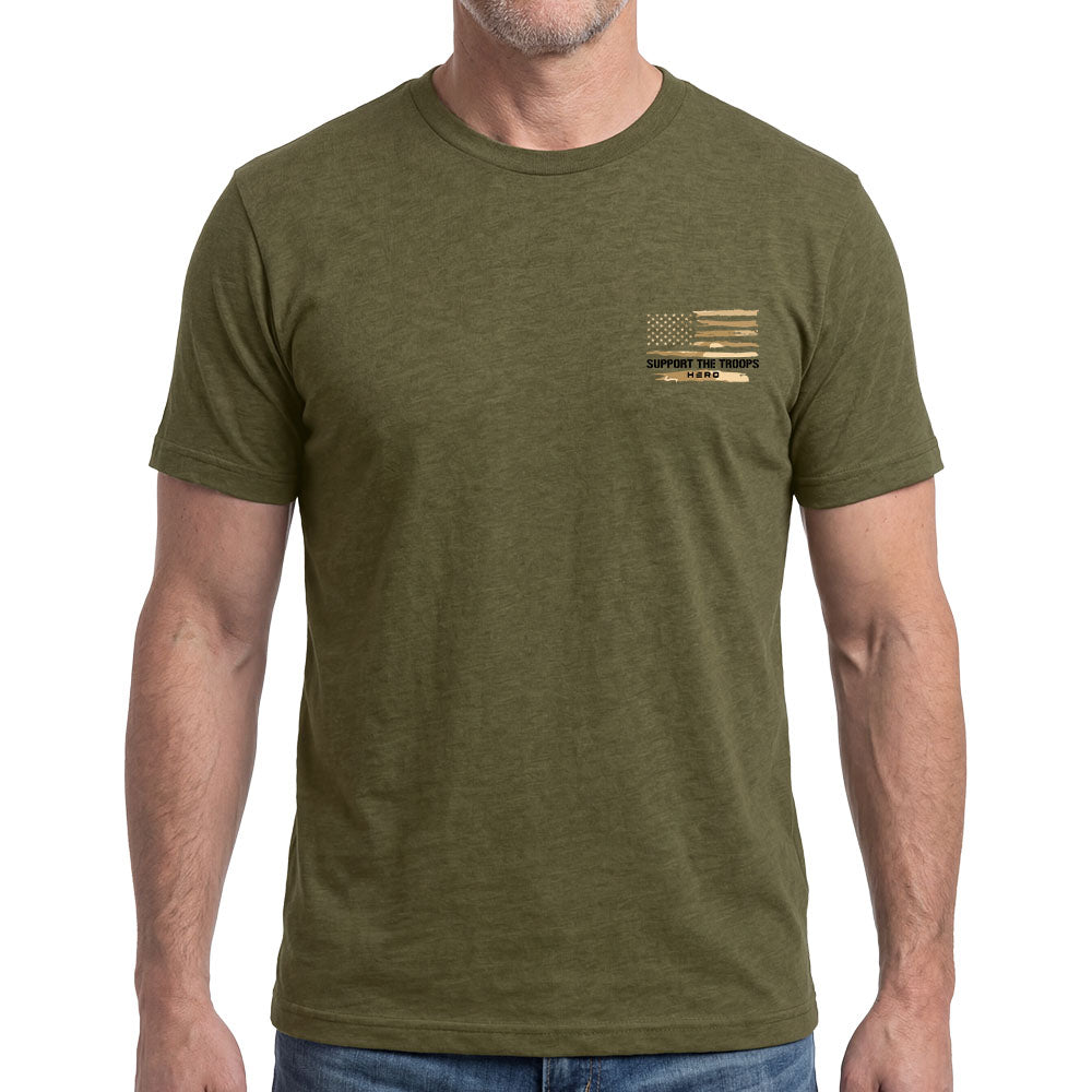 She Protects Us All Military Green Tee