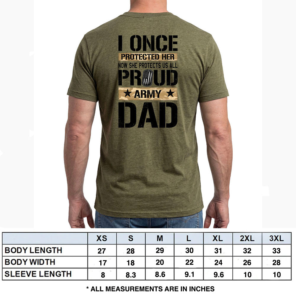 She Protects Us All Military Green Tee