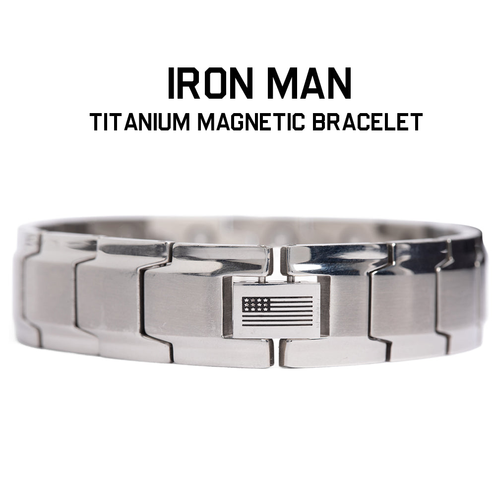 Iron Man Armor Titanium Magnetic Bracelet: Helps Pair Veterans With A Service Dog Or Shelter Dog