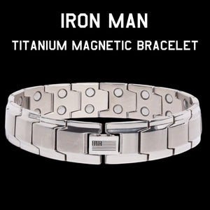 Special Offer! Iron Man Armor Titanium Magnetic Bracelet: Helps Pair Veterans With A Service Dog Or Shelter Dog