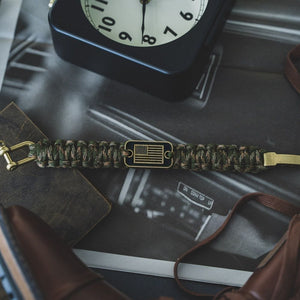 Camo Revolution Bracelet Set - Camo Paracord & Revolutionary War Musket Bracelets