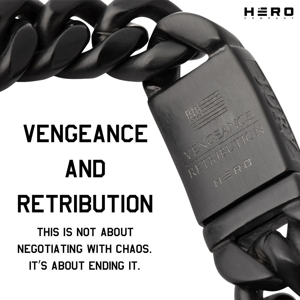 Vindicta Retribution Cuban Link Bracelet : Helps Pair Veterans With A Service Dog or Shelter Dog