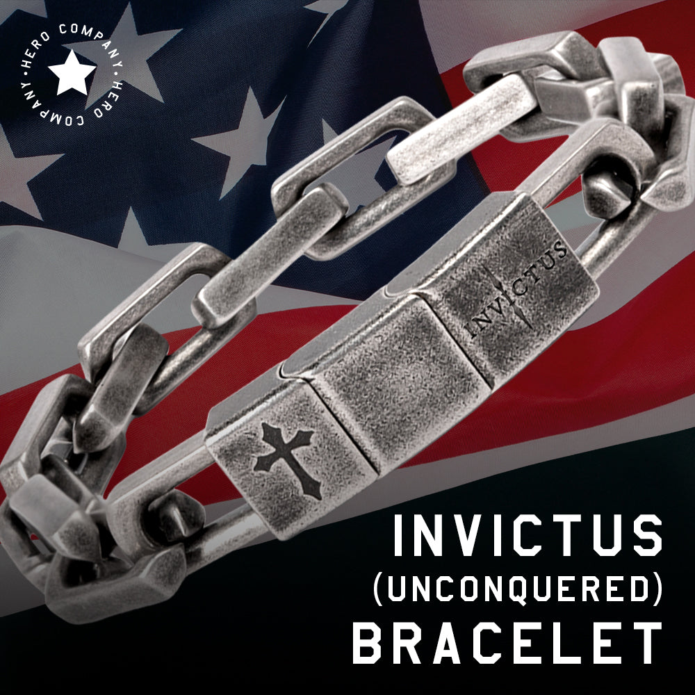 Easter He Is Risen Set-  He is Risen & Invictus Unconquered Bracelet Set : Helps Pair Veterans With A Service Dog Or Shelter Dog