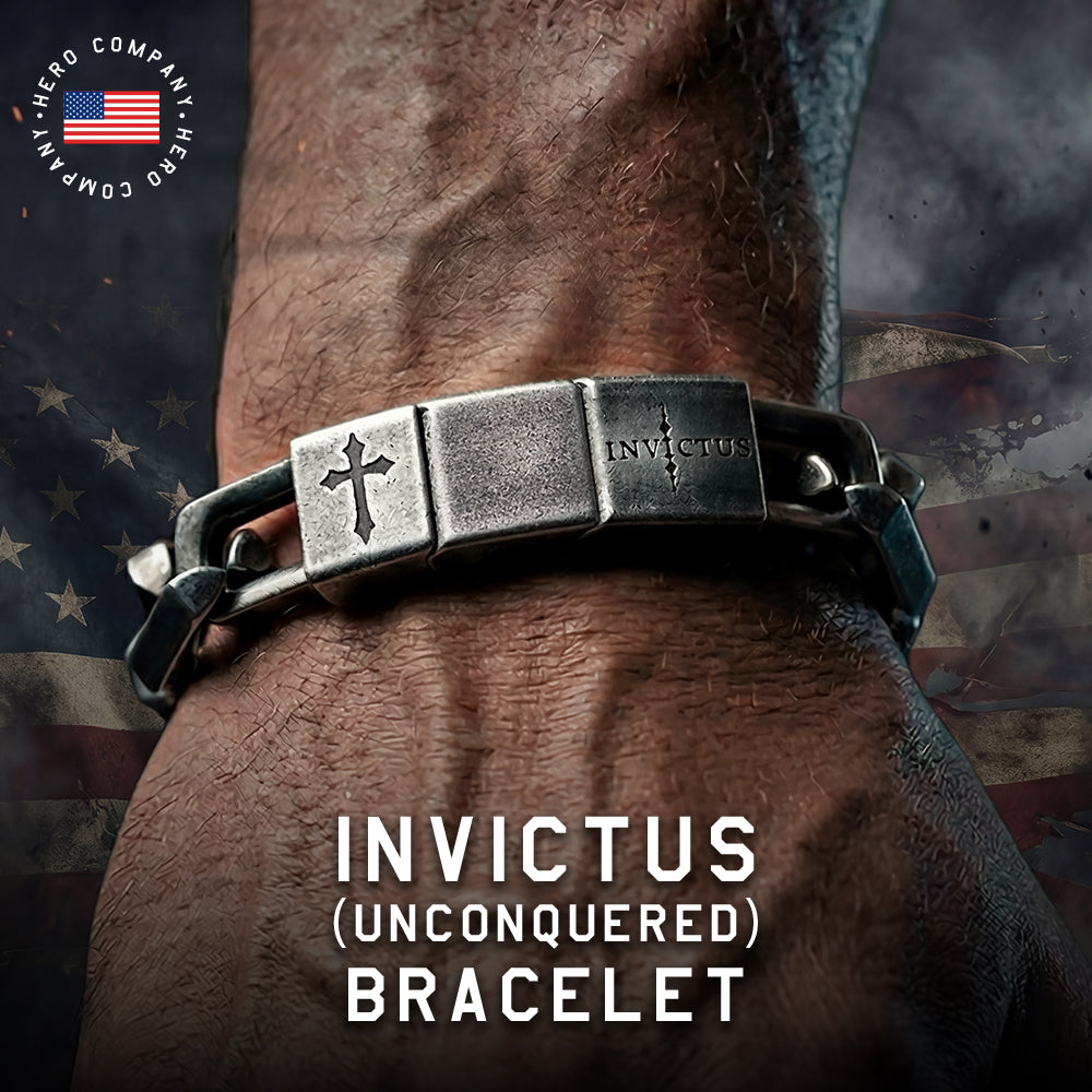 Easter He Is Risen Set-  He is Risen & Invictus Unconquered Bracelet Set : Helps Pair Veterans With A Service Dog Or Shelter Dog