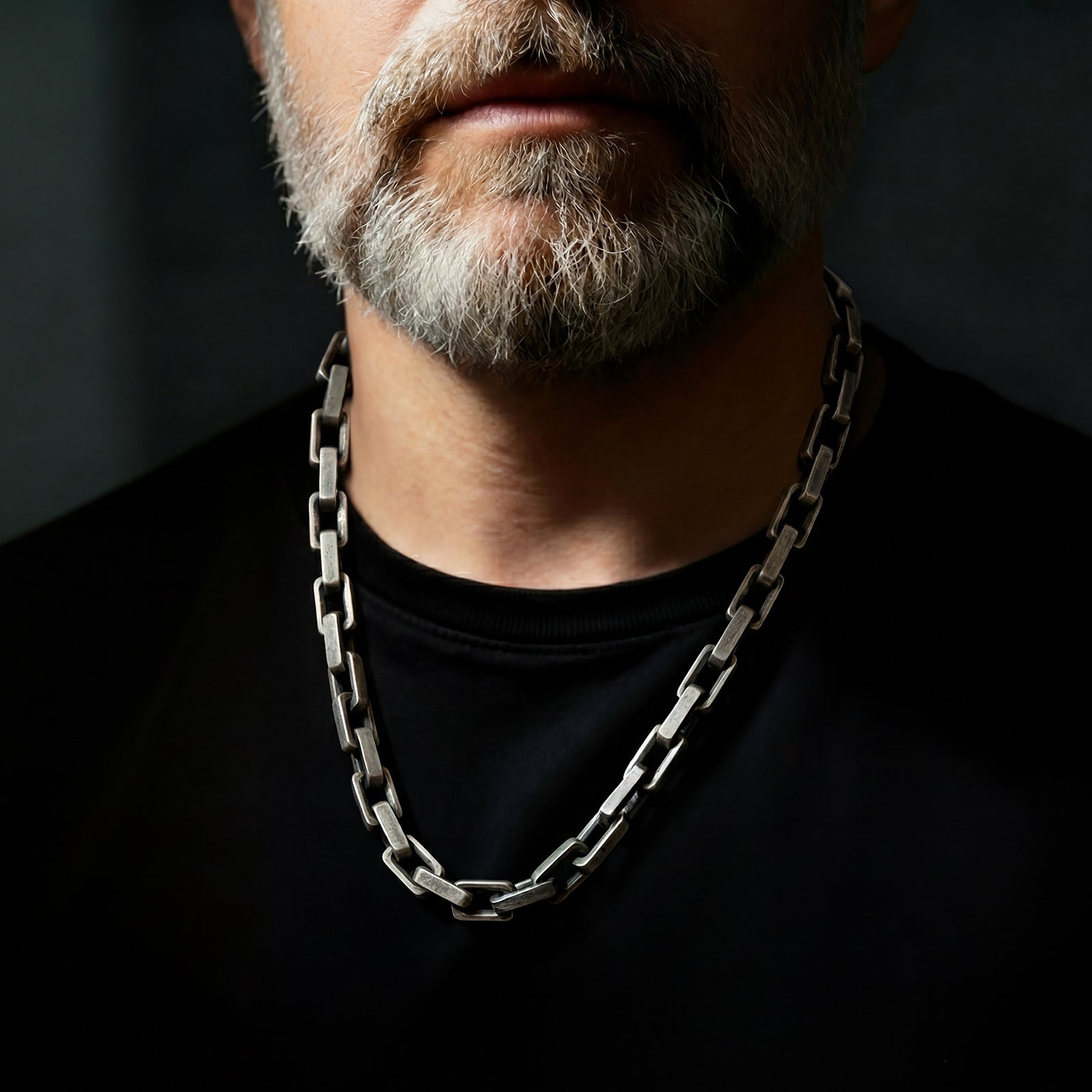 Invictus Unconquered Square Link Necklace: Helps Pair Veterans With A Service Dog Or Shelter Dog