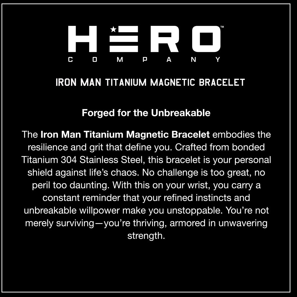 Iron Man Armor Titanium Magnetic Bracelet: Helps Pair Veterans With A Service Dog Or Shelter Dog