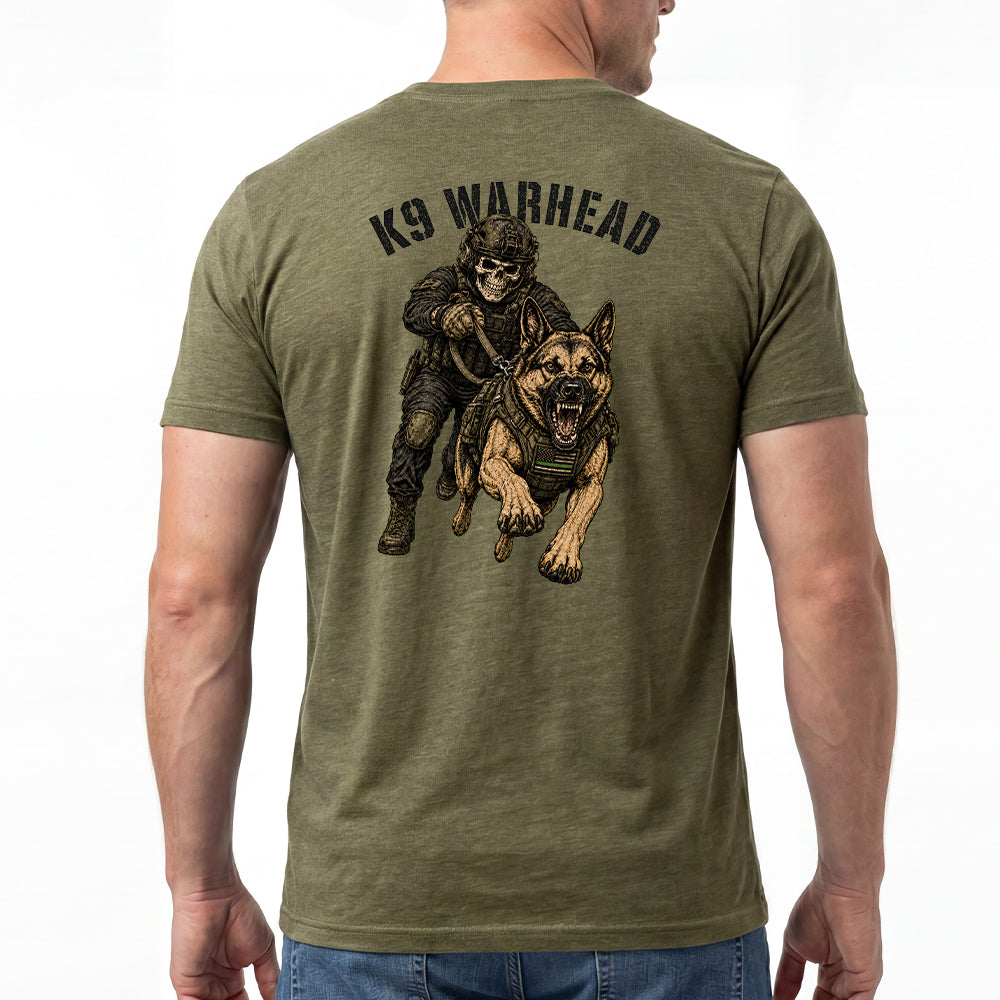 K9 Warhead Military Green Tee