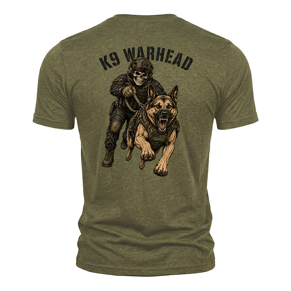 K9 Warhead Military Green Tee
