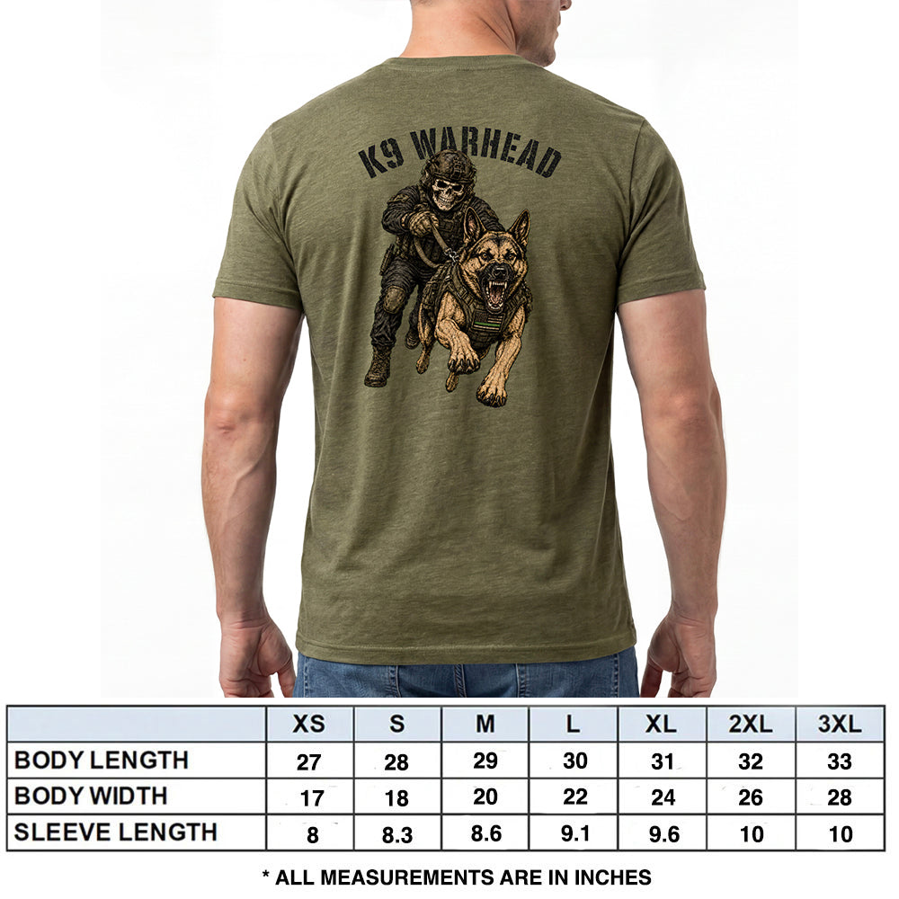 K9 Warhead Military Green Tee