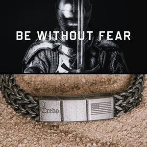 Knight's Creed BELIEVE Credo Bracelet: Helps Pair Veterans with Service or Shelter Dogs