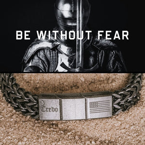 Knight's Credo Bracelet Set - Spartan Defiance &  Knights Creed Bracelet