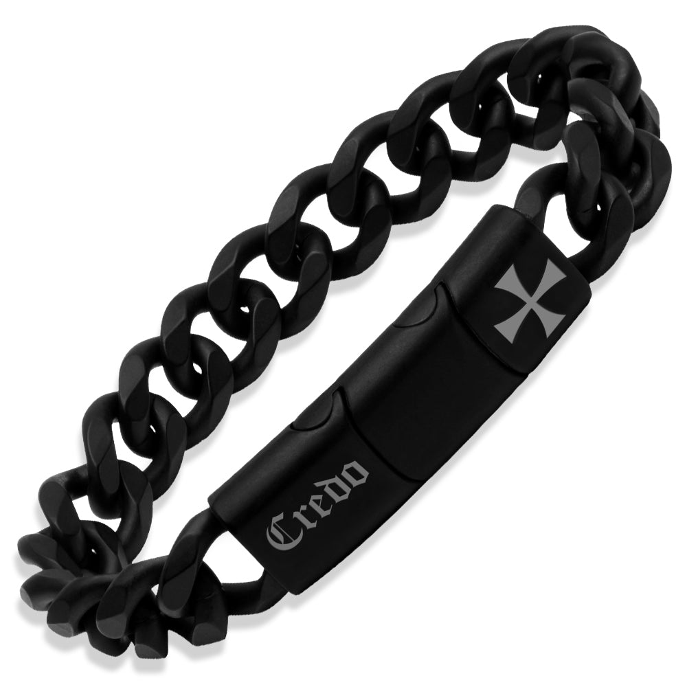 Knights Templar Sacred Oath Cuban Link Bracelet: Helps Pair Veterans With A Service Dog Or Shelter Dog