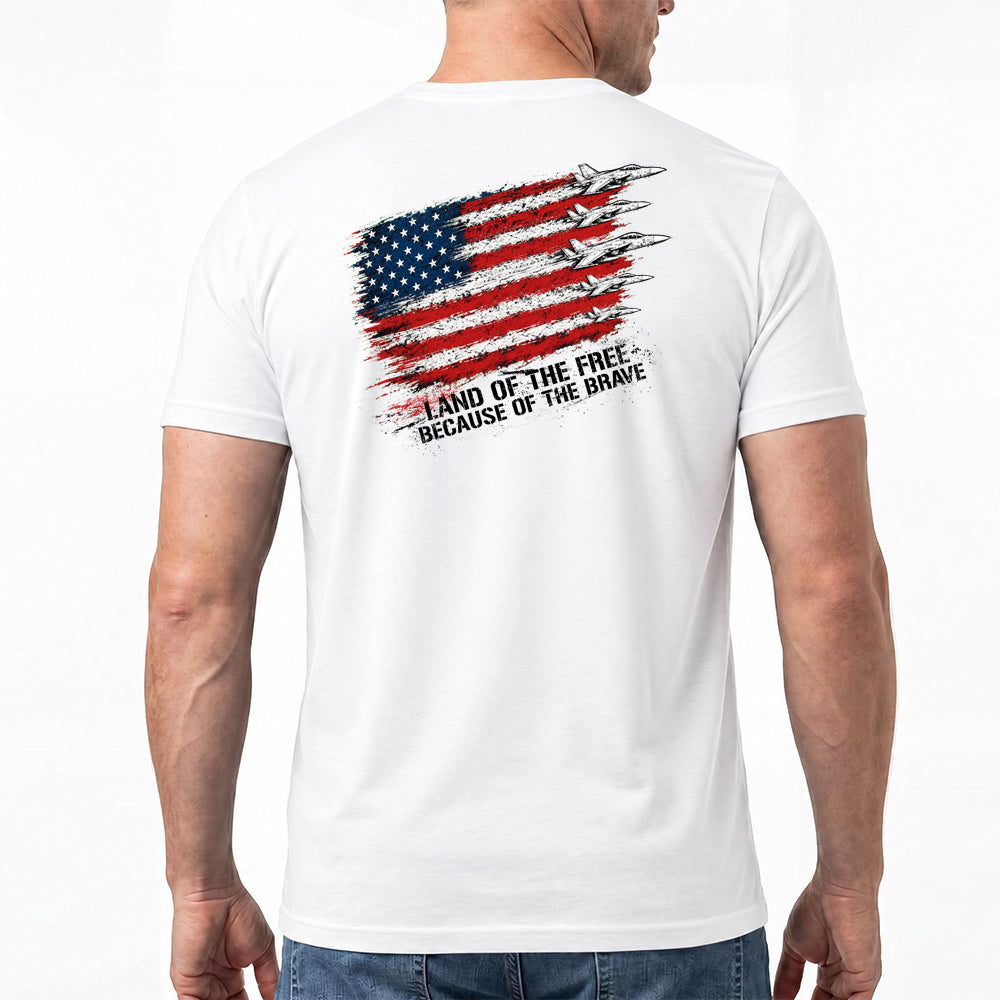 Land Of The Free White Tee