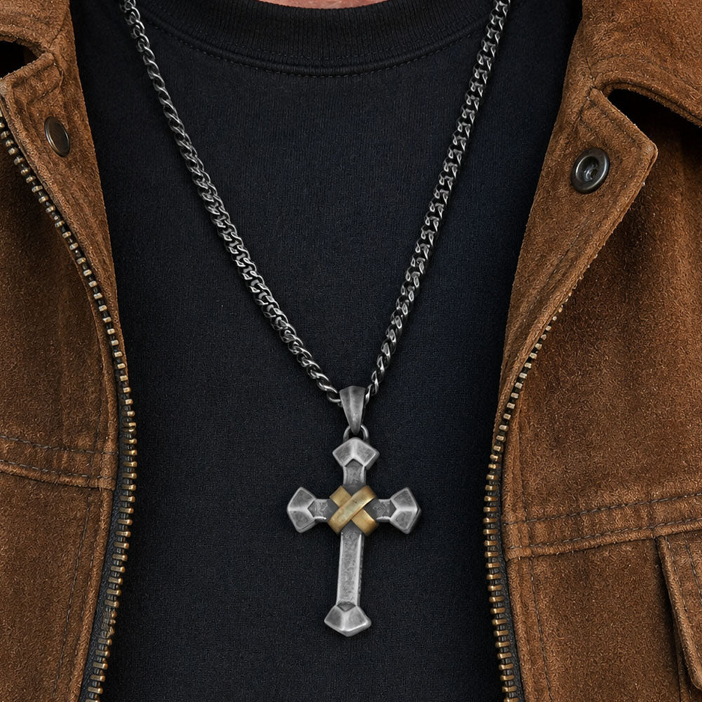 John 3:16 Eternal Life Cross Necklace