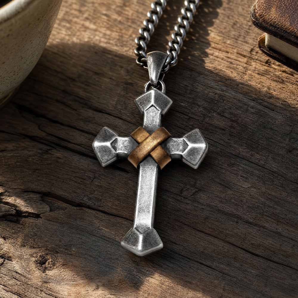 John 3:16 Eternal Life Cross Necklace