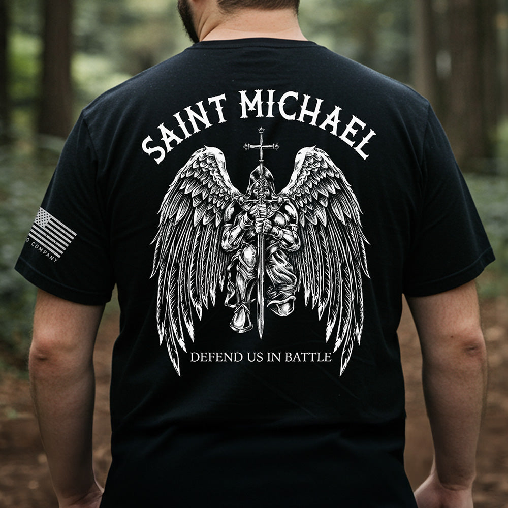 Hero Company Men&#39;s Saint Michaels Tee: Helps Pair Veterans With A Service Dog or Shelter Dog