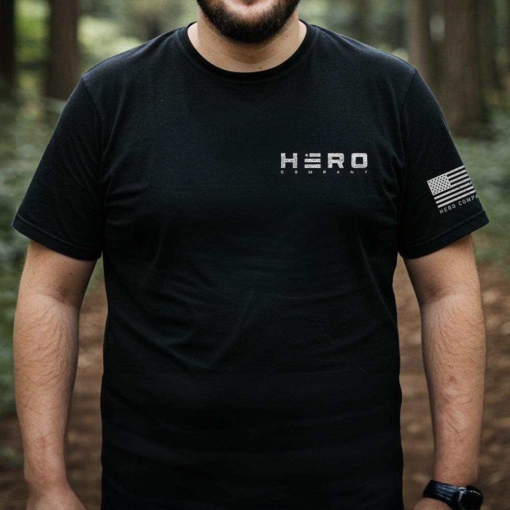 Hero Company Men&#39;s Saint Michaels Tee: Helps Pair Veterans With A Service Dog or Shelter Dog