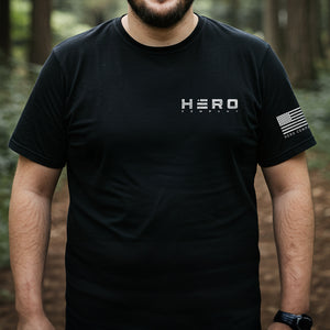 Hero Company Men's Saint Michaels Tee: Helps Pair Veterans With A Service Dog or Shelter Dog