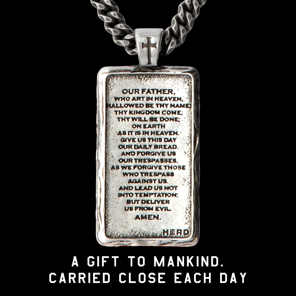 The Lord’s Prayer Crown of Thorns Necklace - Helps Pair Veterans With A Service Dog Or Shelter Dog