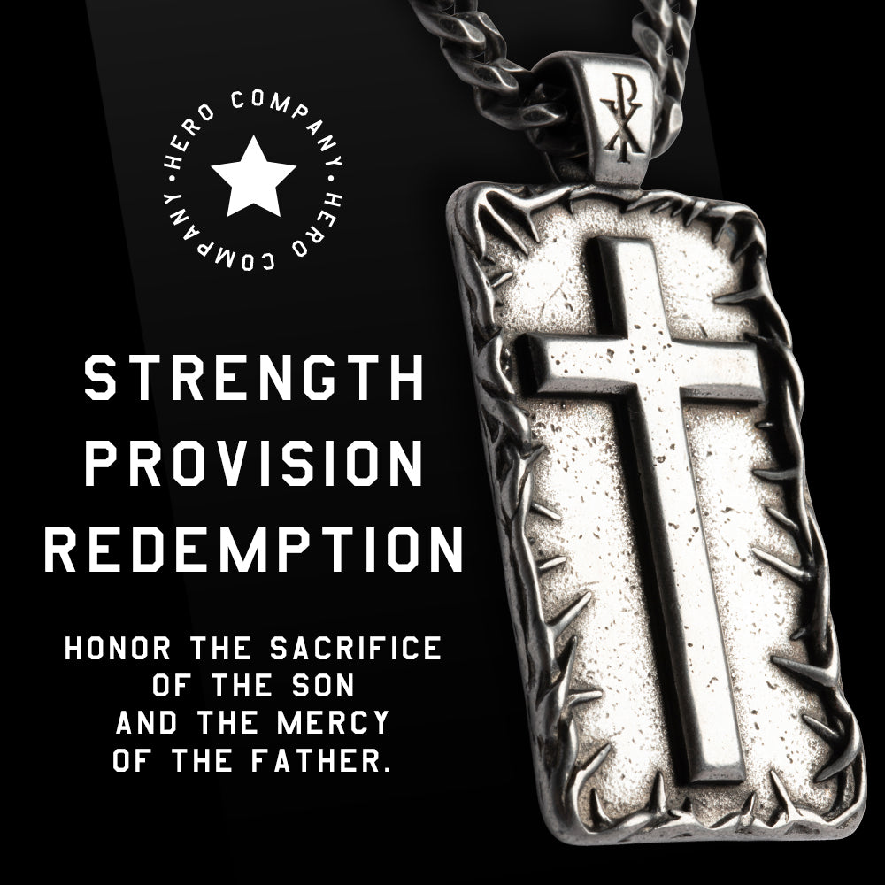 The Lord’s Prayer Crown of Thorns Necklace - Helps Pair Veterans With A Service Dog Or Shelter Dog