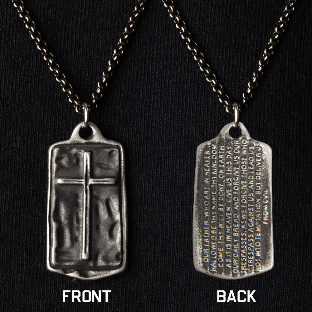 Lords Prayer Necklace - Helps Pair Veterans With A Service Dog Or Shelter Dog